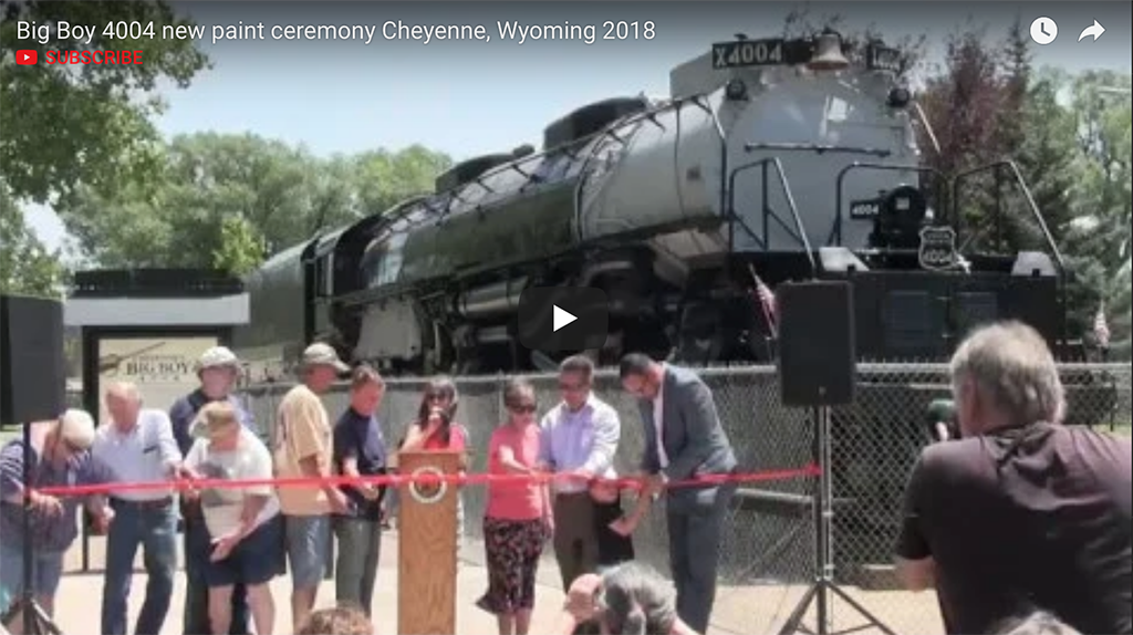 Big Boy 4004 new paint ceremony Cheyenne, Wyoming 2018